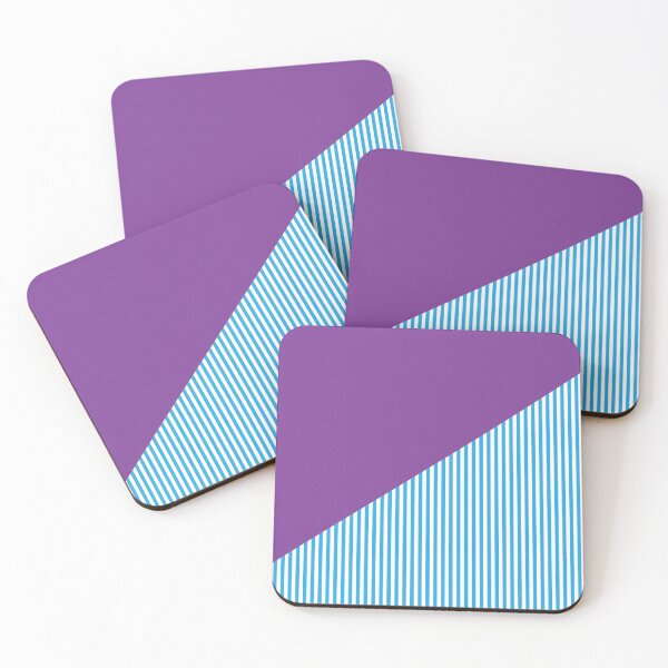 Item preview, Triangle and Stripes | Mixed Patterns | Purple and Blue designed and sold by rsty11.