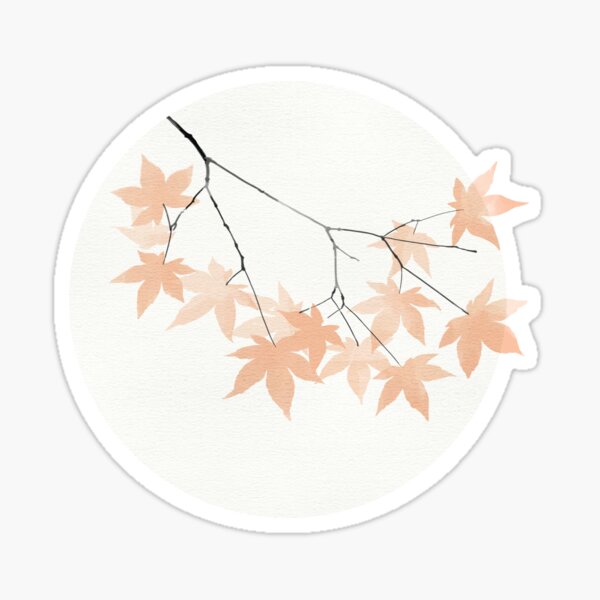 Maple Leaves and Ivy Turn Yellow Sticker