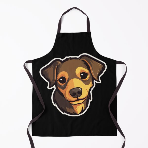 Artikelvorschau, „Pop Pup“ – Kultiger braun-brauner Hundeaufkleber mit auffälliger Komposition entworfen und verkauft von Juuskus.