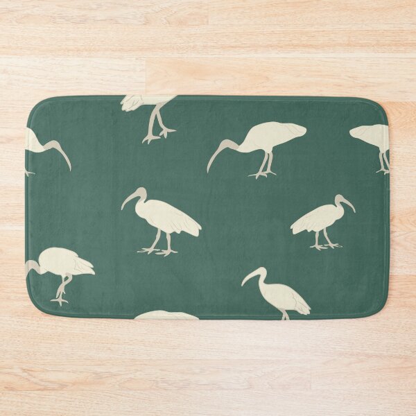 Item preview, Australian Birds, White Ibis bird, Brisbane Icon, Australian Souvenir on green designed and sold by sassykea.