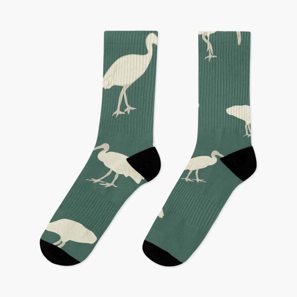 Item preview, Australian Birds, White Ibis bird, Brisbane Icon, Australian Souvenir on green designed and sold by sassykea.