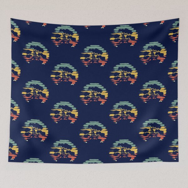 Item preview, Bonsai Tree Japanese Zen Buddhist Colorful Design designed and sold by quincyvigil46.