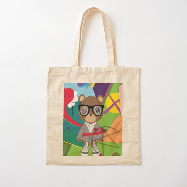 Hand Painted Takashi Murakami x KAWS Tote Bag