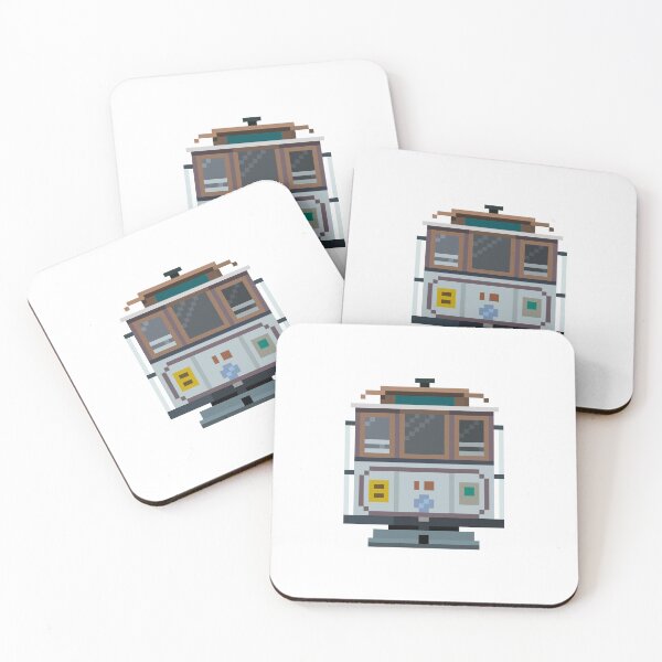 Item preview, City Tram Pixel Art | Urban Electric Transport Design designed and sold by anycolorart.