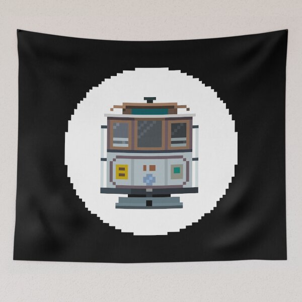Item preview, City Tram Pixel Art | Urban Electric Transport Design designed and sold by anycolorart.