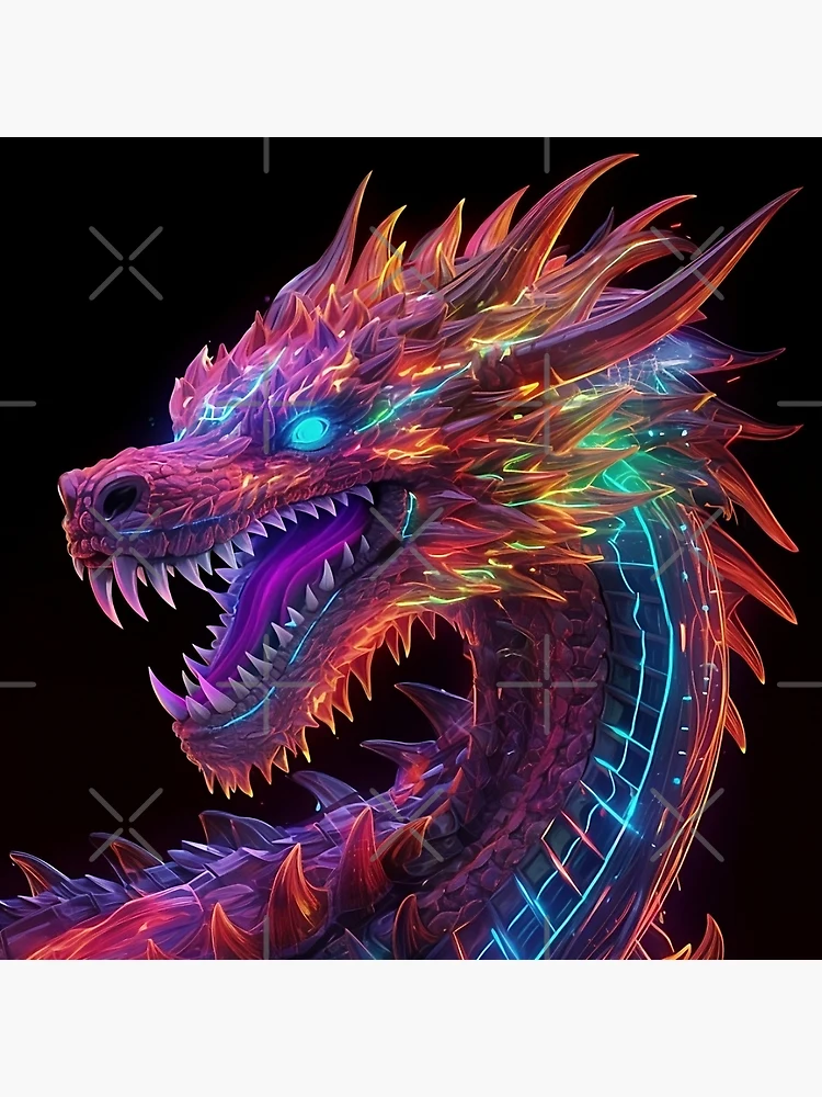 Neon shipping Dragon Painting