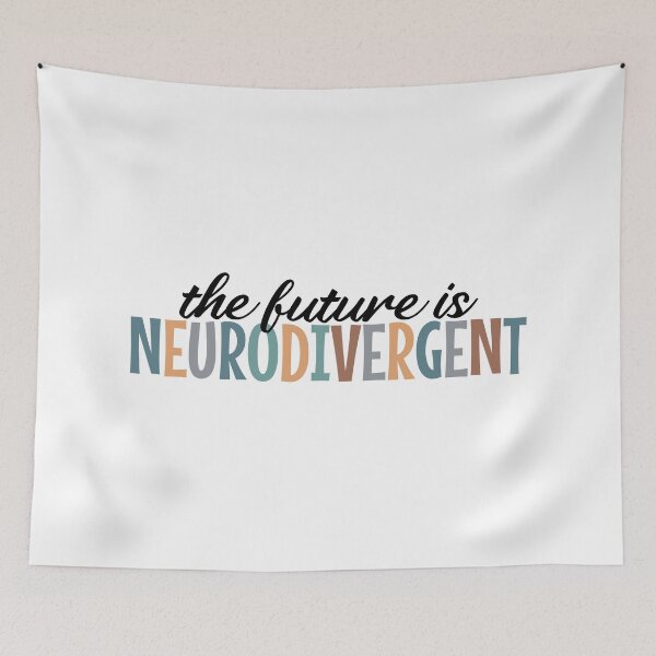 Item preview, The Future is Neurodivergent | Autism Acceptance | ADHD  |  VINTGE COLORS designed and sold by MOONINSPIRATION.