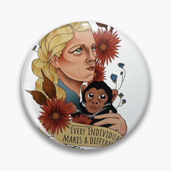 Item preview, Jane Goodall designed and sold by Shecience.