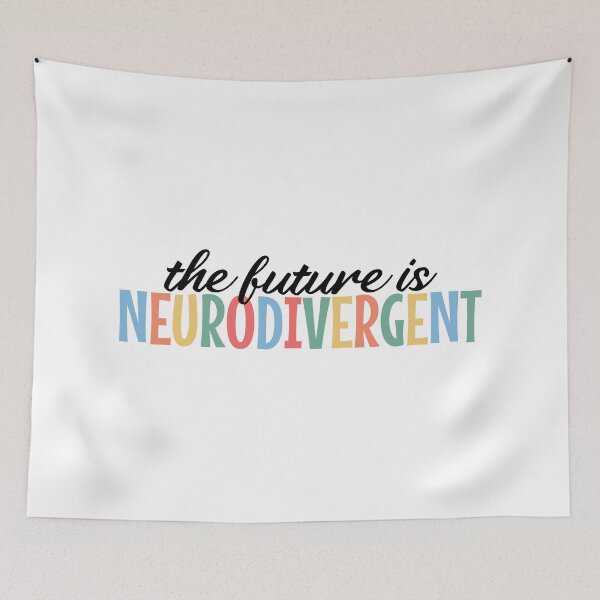 Item preview, The Future is Neurodivergent | Autism Acceptance | ADHD  |  VINTGE COLORS designed and sold by MOONINSPIRATION.