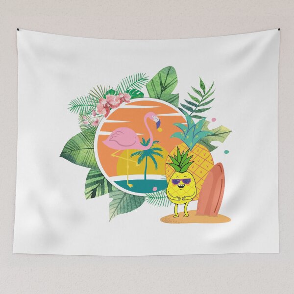 Item preview, Summer Patterns With Flamingos And Pineapples designed and sold by ichirochen.