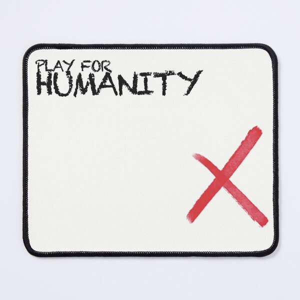 Item preview, PLAY FOR HUMANITY - INTERNATIONAL RED CROSS SIGNATURE WITH A RED CROSS - WHITE DESIGN designed and sold by Ascendence.