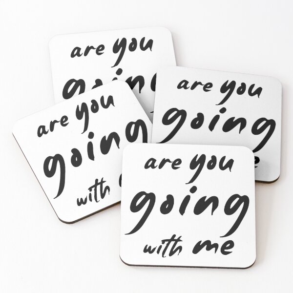 Item preview, 'Are You Going With Me' text illustration | black designed and sold by trepiu.