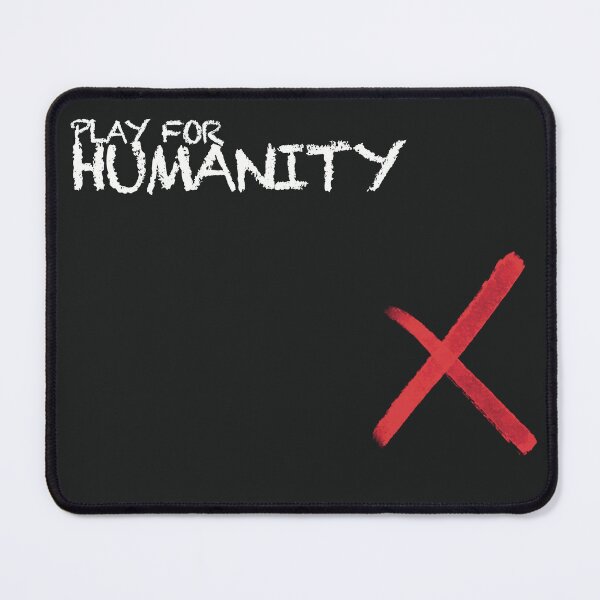 Item preview, PLAY FOR HUMANITY - INTERNATIONAL RED CROSS SIGNATURE WITH A RED CROSS- BLACK DESIGN designed and sold by Ascendence.