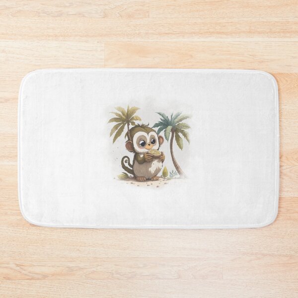 Item preview, Tropical Vibes with a Cute Monkey designed and sold by hudaG.
