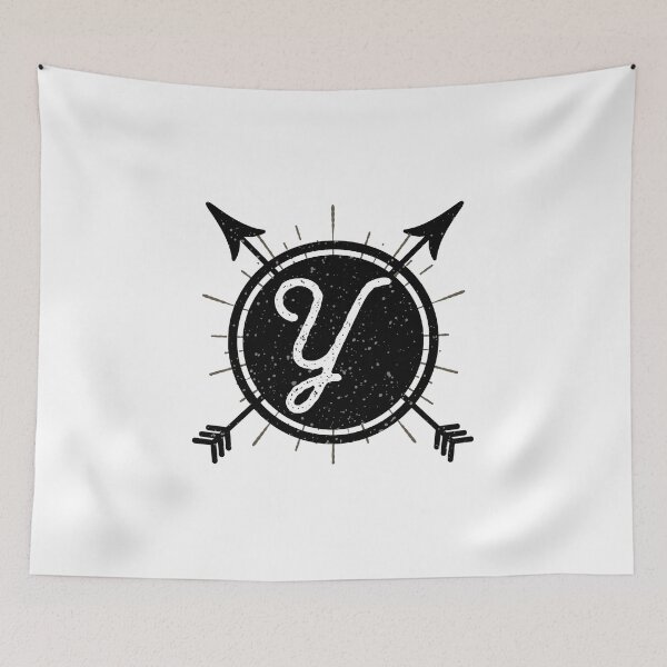 Item preview, Monogram Y Vintage Arrow Circle designed and sold by simplymonogram.