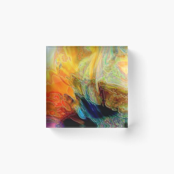 Item preview,  Blended Sunrise Paint Art Print  designed and sold by SunshineSales.