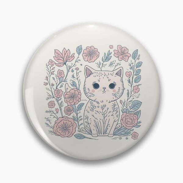 Item preview, Neko Cat With Flowers designed and sold by pigipeach.