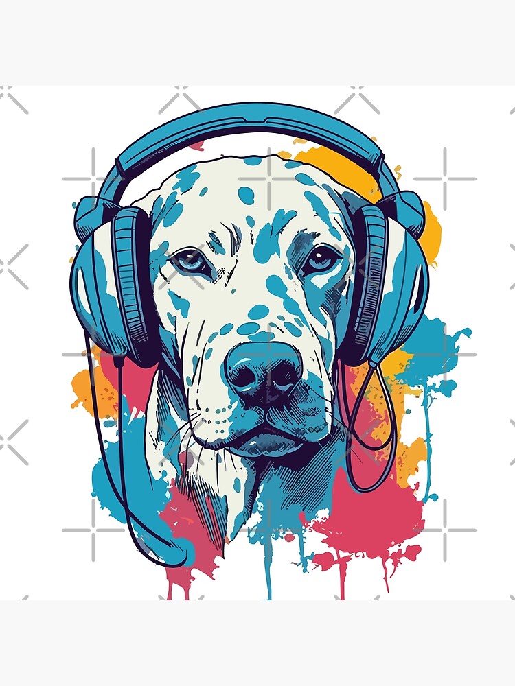 Dalmatian Music Lover A Relaxing Design for Dog Owners Art Print