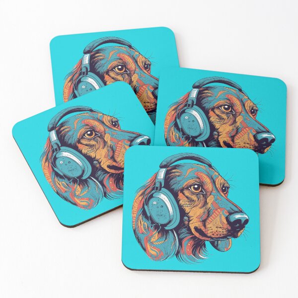 Item preview, Dachshund Music Lover - A Relaxing Design for Dog Owners designed and sold by brindled.