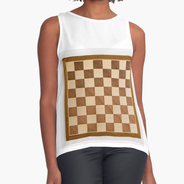 Chess board, playing chess, any convenient place Sleeveless Top