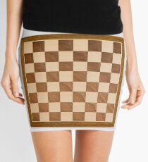 Chess board, playing chess, any convenient place Mini Skirt