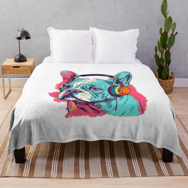 Item preview, French Bulldog Music Lover - A Relaxing Design for Dog Owners designed and sold by brindled.