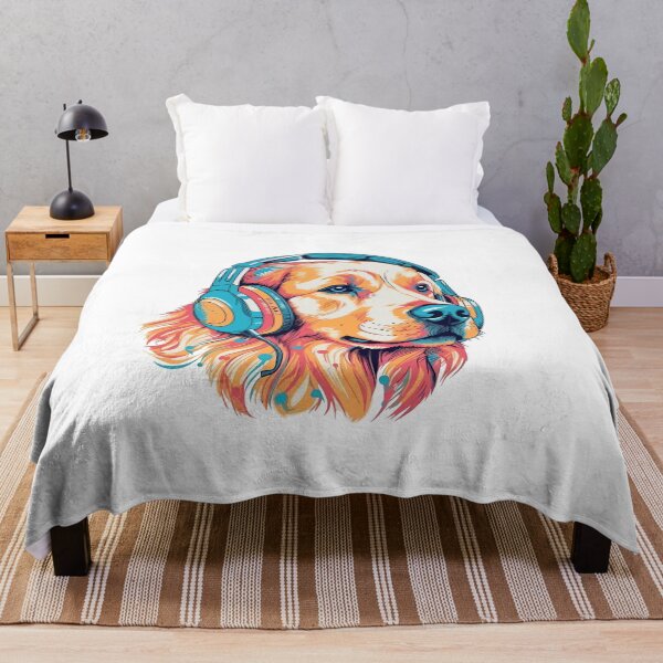 Item preview, Golden Retriever Music Lover - A Relaxing Design for Dog Owners designed and sold by brindled.