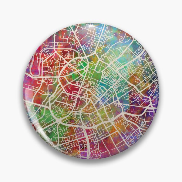 Artikelvorschau, Manchester England City Map entworfen und verkauft von ArtPrints.