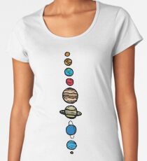 Planets Colour Women's Premium T-Shirt
