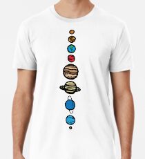 Camiseta premium para hombre Planetas de colores