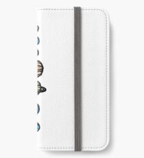 Planeten Farbe iPhone Flip-Case/Hülle/Klebefolie
