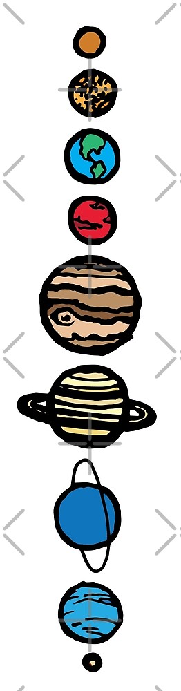 "Planets Colour" by TPdesigns | Redbubble