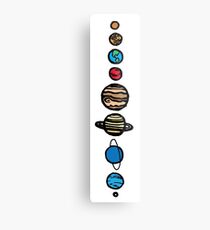 Planeten Farbe Metalldruck