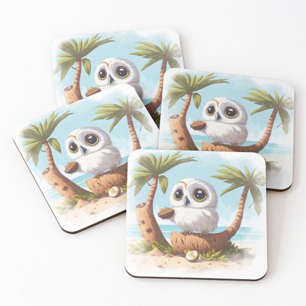 Item preview, Beachside Owl Bliss designed and sold by hudaG.