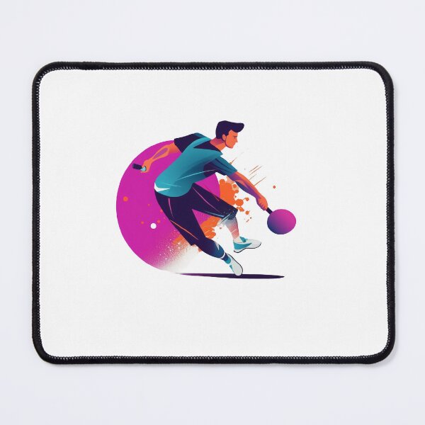 Item preview, Ping Pong Player Silhouette designed and sold by lessyun.