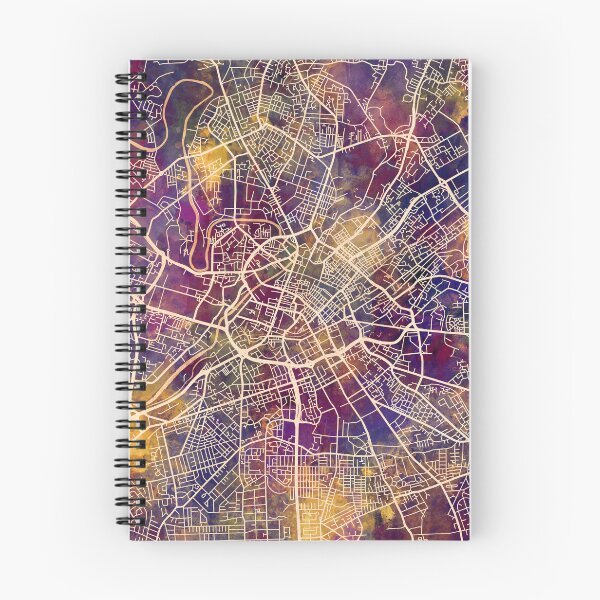 Artikelvorschau, Manchester England City Map entworfen und verkauft von ArtPrints.