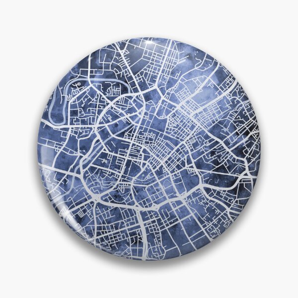 Artikelvorschau, Manchester England City Map entworfen und verkauft von ArtPrints.