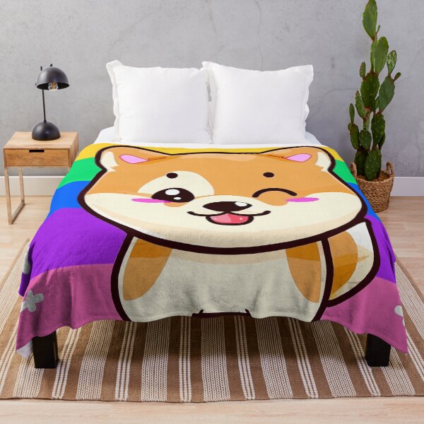 Aperçu de l'œuvre Kawaii Shiba Inu Shiba Inu mignon clignotant créée et vendue par OgaJames.