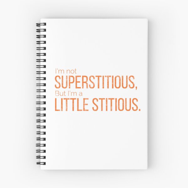 Item preview, I'm not superstitious, but I'm a little stitious designed and sold by AwesomeTrends.