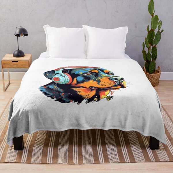 Item preview, Rottweiler Music Lover - A Relaxing Design for Dog Owners designed and sold by brindled.