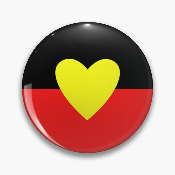 Item preview, Australian Aboriginal Heart Flag designed and sold by HappyArts90.