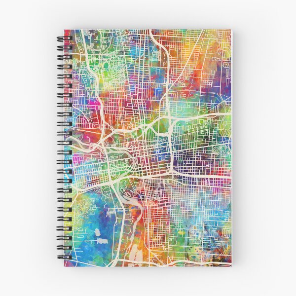 Artikelvorschau, Columbus Ohio City Street Map entworfen und verkauft von ArtPrints.
