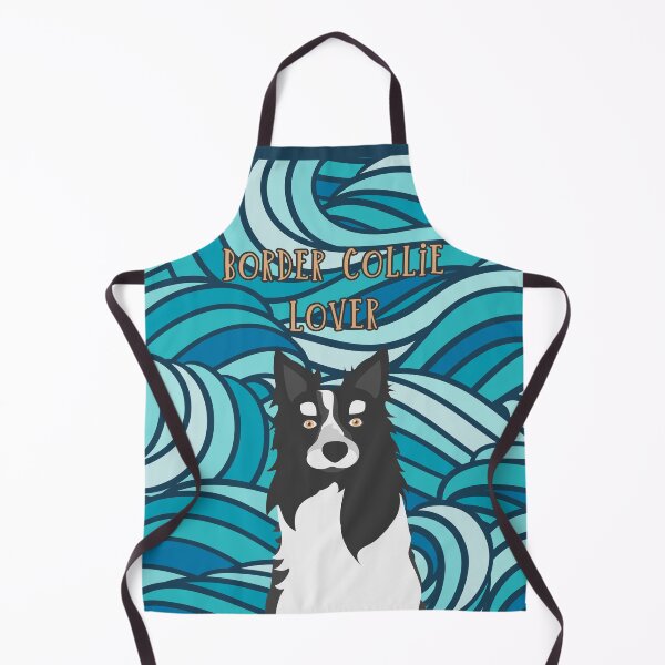 Item preview, Border Collie Dog Lover with Sea Wave Pattern on Background designed and sold by SeasonalDogs.