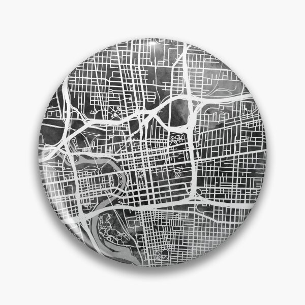 Artikelvorschau, Columbus Ohio City Street Map entworfen und verkauft von ArtPrints.