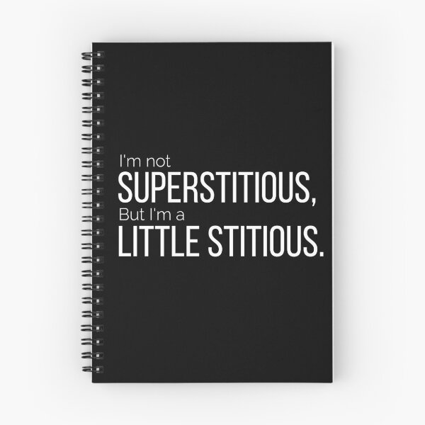 Item preview, I'm not superstitious, but I'm a little stitious designed and sold by AwesomeTrends.