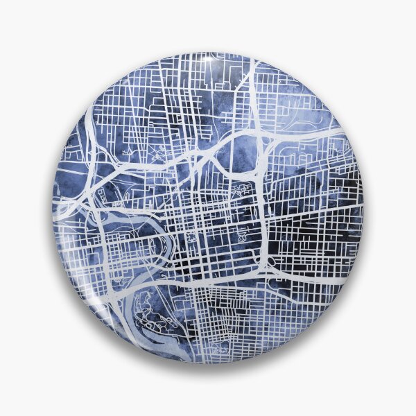 Artikelvorschau, Columbus Ohio City Street Map entworfen und verkauft von ArtPrints.
