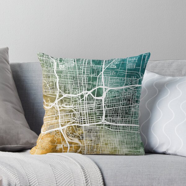 Artikelvorschau, Columbus Ohio City Street Map entworfen und verkauft von ArtPrints.