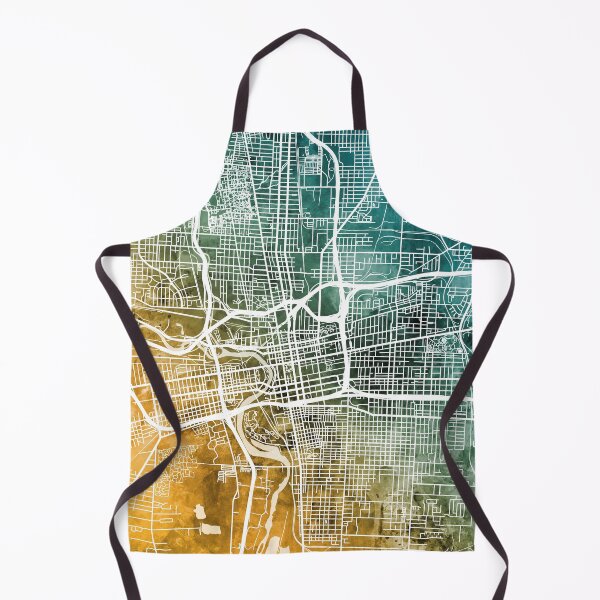 Artikelvorschau, Columbus Ohio City Street Map entworfen und verkauft von ArtPrints.