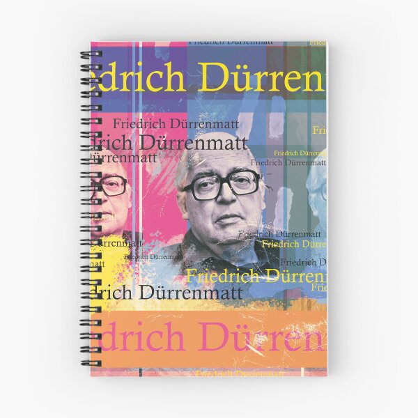 Item preview, Friedrich Dürrenmatt portrait, famous Swiss writer designed and sold by Mauswohn.