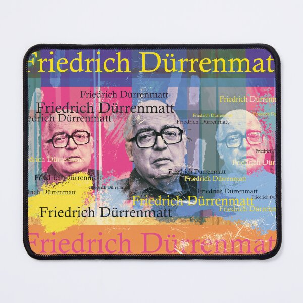Item preview, Friedrich Dürrenmatt portrait, famous Swiss writer designed and sold by Mauswohn.